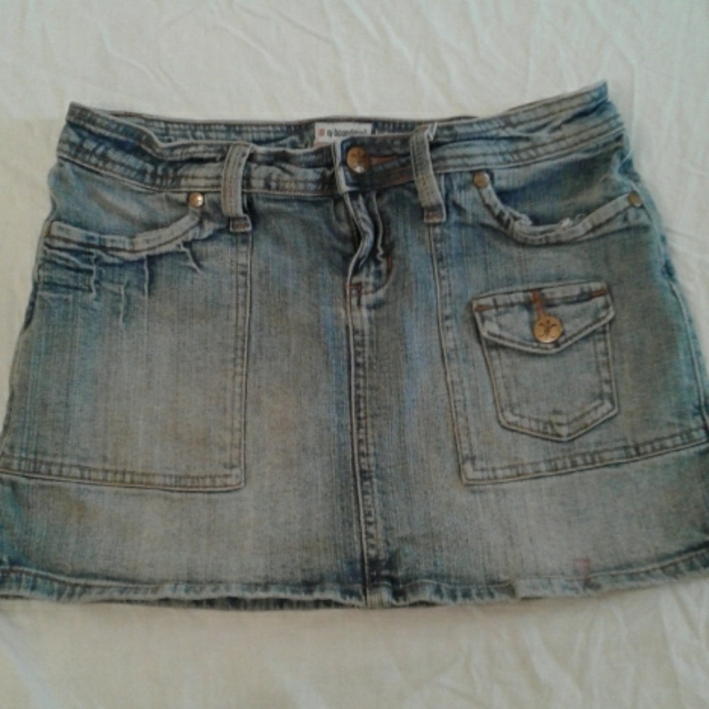 Juniors No Boundaries Jean Skirt